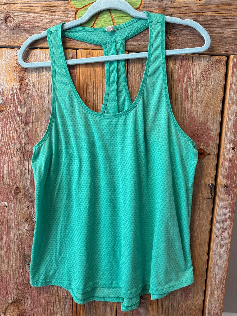 Ideology yoga green  Racerback Tank Top size large